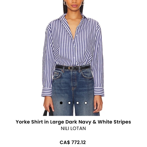 Nili Lotan striped lightweight cotton shirt - Picture 7 of 7